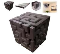 Impossible Corners - Wall Art That Reshapes Reality, 3D Wall Art Optical Illusion Corner Wall Decal, Large Removable Peel and Stick wall arts, for Living Room, Office, Gallery Space (Style A)