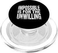 Impossible Is For The Unwilling Resilient Motivation - PopSockets PopGrip per MagSafe