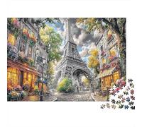 Impossible Paris Eiffel Tower Balloons 1000 Piece Puzzle, City Art Print, Fun Family Game, Gift for Adults, Home Decor
