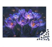 Impossible Purple Dragon Circle Design 1000 Piece Jigsaw Puzzle, Fantasy Art Print, Fun Family Game, Gift for Adults