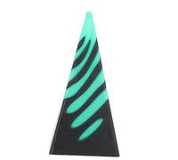 Impossible Pyramid Passthrough Scultura 3D Stampato a spirale Cono Giocattolo Fantastica illusione visiva Sollievo dall'ansia Antistress per la decorazione della scrivania (Verde Nero)