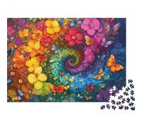 Impossible Rainbow Forest Wolf Scene 1000 Piece Jigsaw Puzzle, Animal Art Print, Fun Family Game, Gift for Adults