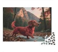Impossible Red Blue Dragons Fighting 1000 Piece Puzzle, Fantasy Art Print, for Adults
