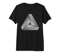 Impossible Triangle Optical Illusion Men Women Gift Maglietta Premium