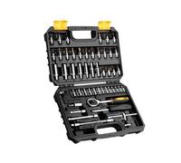 Imposta 53 račna e strumenti manuali in una valigia