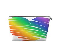 Impostare le bandiere colorate del concetto Gay Pride Lgbt, Borsa da toilette Borsa per trucco Borsa per cosmetici Borsa da toilette da viaggio portatile