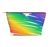Impostare le bandiere colorate del concetto Gay Pride Lgbt, Borsa da toilette Borsa per trucco Borsa per cosmetici Borsa da toilette da viaggio portatile