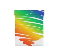 Impostare le bandiere colorate del concetto Gay Pride Lgbt, Spremere il portafoglio superiore da donna Borsa portaoggetti Piccola portamonete Portamonete