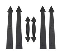 Impostazioni rapide hardware magnetico decorativo per porta del garage Design della maniglia della cerniera rimovibile Non sono necessarie viti per un'installazione semplice Hardware decorativo