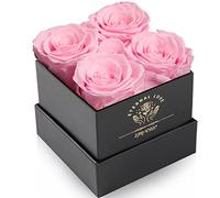 Impouo Rose Box,Infinity Rose,Preservato Rose,Eterna Rose,Regali di Compleanno per Le Donne, Regali per Madre/Fidanzata/Moglie/Nonna, Compleanno, San Valentino,Fiore eterno
