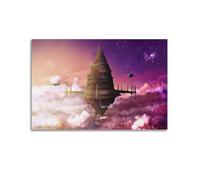 Impr Poster decorativo da parete a tema anime Sword Art Online di Aincrad, poster decorativo da parete su tela, stampa moderna, per camera da letto, per camera da letto, 50 x 75 cm