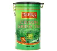 Impra Green Tea in Metal Caddy, Big Leaf, 8.82 Ounce by Impra