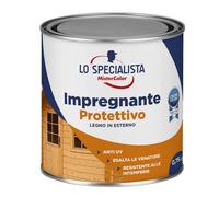 Impregnante a acqua per legno colore noce chiaro 0,75lt