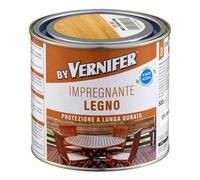 AREXONS Vernifer Impregnante Legno Noce Chiaro 500 ml, Impregnante all'Acqua Inodore Nutre, Protegge, Impermealizza Legno per Esterno e Interno, Dona Traspirazione, Rapida Asciugatura