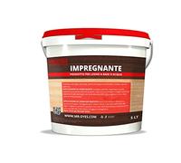 IMPREGNANTE ALL'ACQUA PER LEGNO PER INTERNO ED ESTERNO da 1-5-14 LT (5 LT, NOCE SCURO)