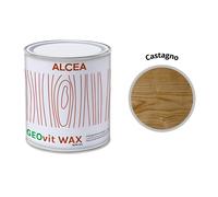 Impregnante Ceroso all'Acqua GEOvit WAX per Legno 0,75 Lt Alcea - Castagno