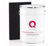 Impregnante colorante per legno Nero 9005 10L - idrorepellente Q-COVER