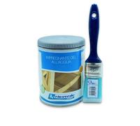 Impregnante Gel all’Acqua Rio Verde Renner 750ml + Pennello Waga Paint 40mm (Mogano - RG 1580)