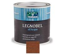 Impregnante per legno ad acqua per esterni ed interni Tassani LEGNOBEL - vari colori - Lt.0,750 (Teak-Castagno)