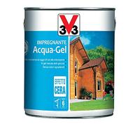 Impregnante per legno ad acqua V33 Expert - colore Mogano - 750 ml e 2,5 ml. (75