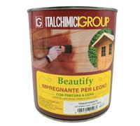 Impregnante per Legno con Finitura a Cera Trasparente 750 ml - Protettivo Idrorepellente per Interni ed Esterni, Protezione UV, Anti Muffa e Funghi, Effetto Naturale