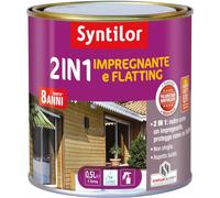 Impregnante per legno e flatting ad acqua effetto lucido noce chiaro 0,5 l Noce chiaro