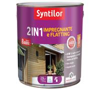 Impregnante per legno e flatting ad acqua effetto lucido noce chiaro 2,5 l Noce chiaro