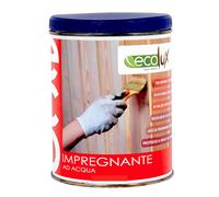 Impregnante Soluzione Acrilica Fondo Protettivo Legno Colore Mogano Ecolux