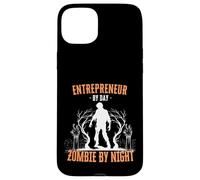 Imprenditore di Day Zombie di notte Divertente Halloween Boss Custodia per iPhone 15 Plus