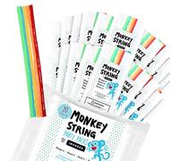 IMPRESA Bastoncini Monkey String in Cera - 15 cm, Multicolore, 20 pz (10 per colore) - Senza colla, senza sporco, flessibili per lavoretti, regali per bambini e idee festa originali