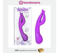 Impress Dual Kiss vibratore doppio unisex in silicone anale vaginale e clitoride