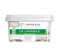 IMPRESSA Idropittura Murale Lavabile Traspirante per Interni (4 LT) (Tortora)