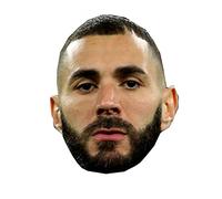 IMPRESSION DIRECT Maschera in cartone Karim Benzema