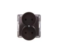 IMPRESSION Presa doppia b/u antracite GP-2YR/m/50