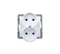 IMPRESSION presa doppia b/u bianco GP-2YR/m/00