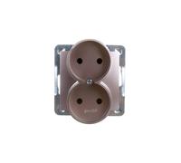 IMPRESSION presa doppia b/u titanio GP-2YR/m/23