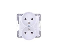 IMPRESSION Presa doppia con/u bianco GP-2YRZ/m/00