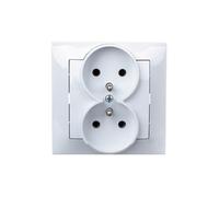 IMPRESSION Presa doppia con/u bianco GP-2YZ/00
