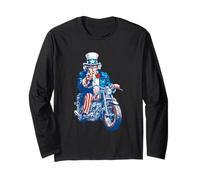 Impressionante America Uncle con Moto per Sam e Moto Maglia a Manica