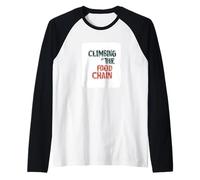 Impressionante Arrampicata sulla Catena Alimentare Discorso Costume Maglia con Maniche Raglan