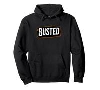 Impressionante Busted Statement Emblema Felpa con Cappuccio