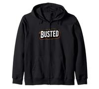 Impressionante Busted Statement Emblema Felpa con Cappuccio