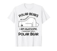 Impressionante cartone animato I am a Polar Bear Shirt for Polar Bear Lover Maglietta