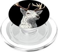 Impressionante Cervo in Costume Bianco per gli Amanti Albino PopSockets PopGrip per MagSafe