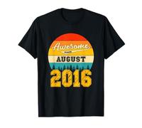 Impressionante da Agosto 2016 Anni Compleanno Vintage Maglietta