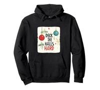 Impressionante Deck The Halls Hard Look per Uomo e Donna Felpa con Cappuccio