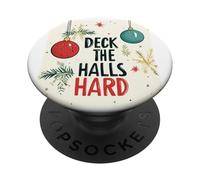 Impressionante Deck the Halls Hard Look per Uomo e Donna PopSockets PopGrip Adesivo