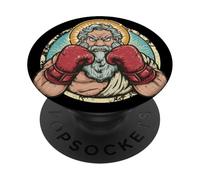 Impressionante emblema di Dio Boxe PopSockets PopGrip Adesivo