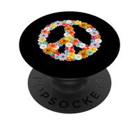 Impressionante Flower Power I Hippie I segno della pace PopSockets PopGrip Adesivo