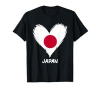 Impressionante Giappone Cuore Colori Costume Maglietta